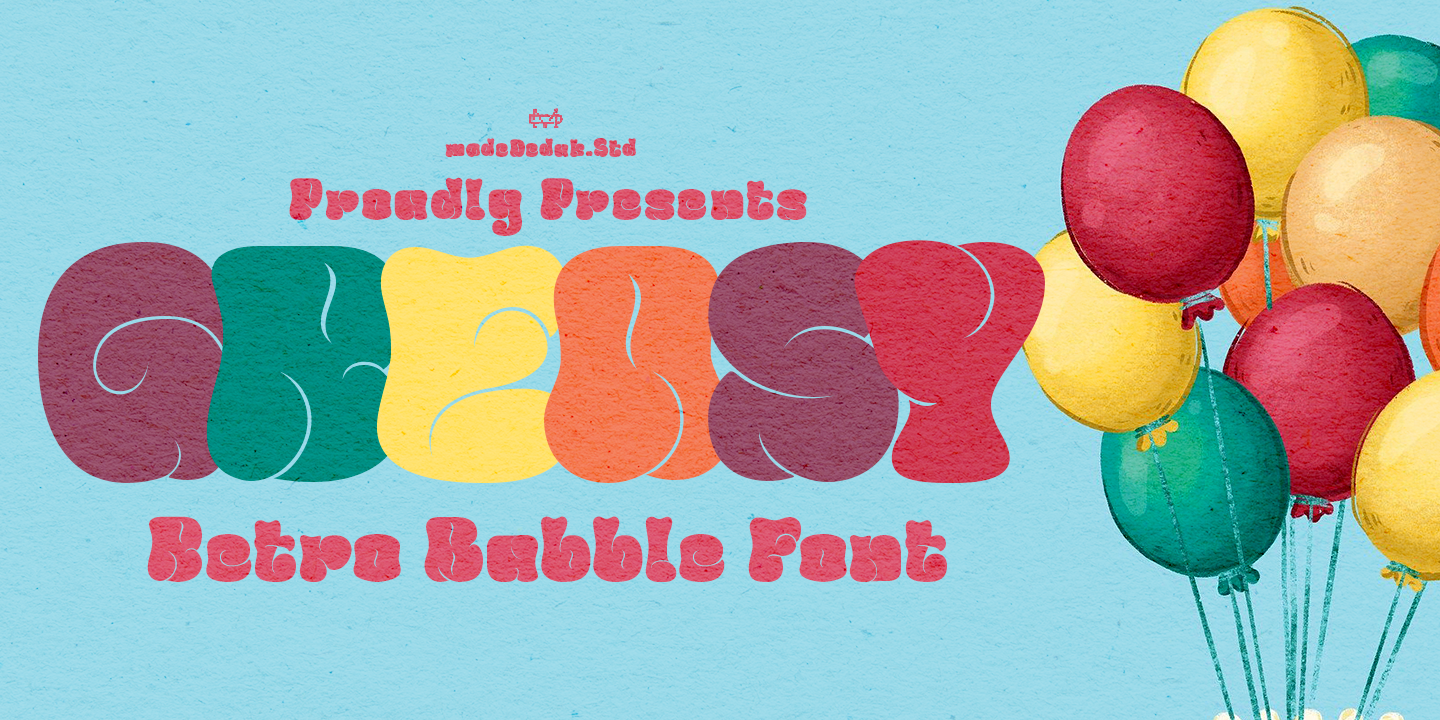 Greasy Bubble Font Font