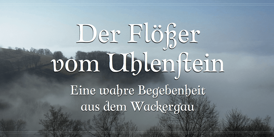 Abendschroth is a a three font family.