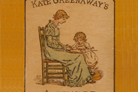 Some time ago I bought my smallest book ever: Kate Greenaway’s Alphabet* 57 x 72 mm.