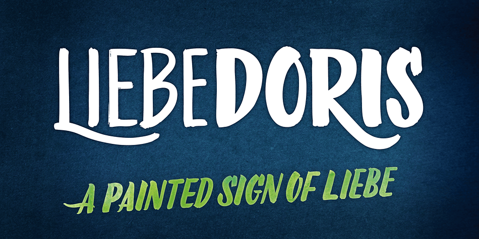 Inspired by a workshop with iconic American sign painter Mike Meyer, Ulrike of LiebeFonts set out to create a versatile, lovely typeface for sign painting that looks not at all like a font but rather like the letters on a unique, hand-painted storefront sign.