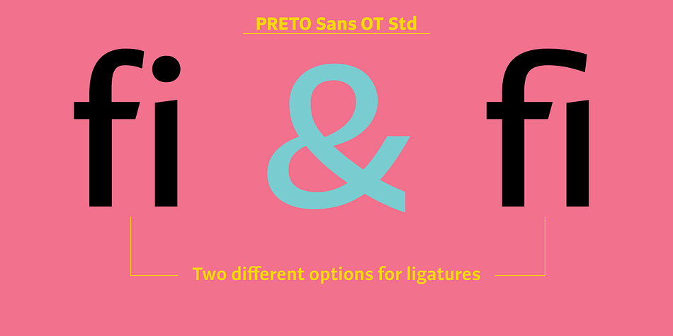 Preto Sans OT Std is a an eight font family.