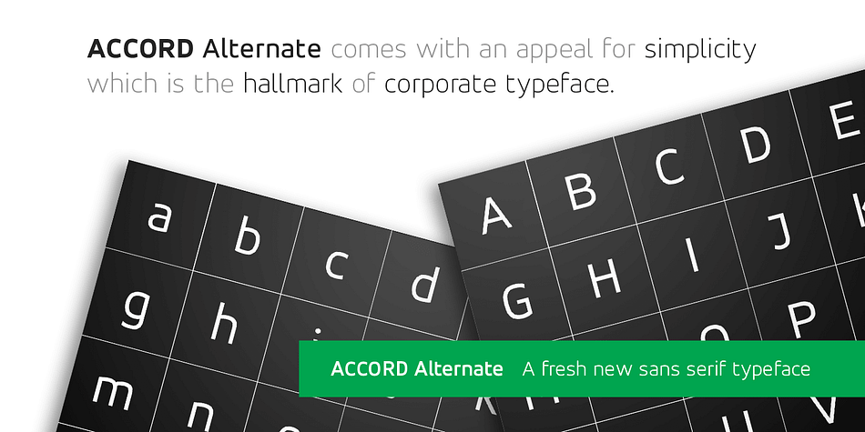 The details which are not visible in the small size text generally in the screen have been eliminated in the Accord Alternate, which gives the type a contemporary san serif look.