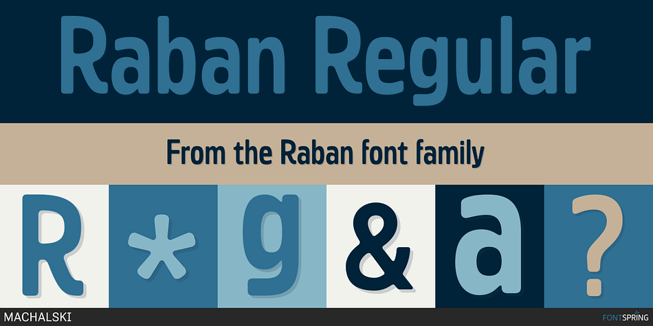 Raban Regular Font