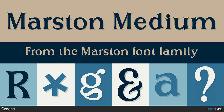 Marston Medium Font