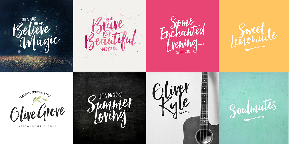 “Hello Beautiful Swashes” font, has a handy set of brushed swashes to add punch and authenticity to your designs.