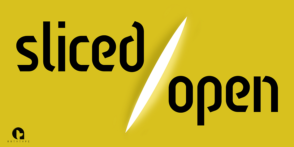 Displaying the beauty and characteristics of the Sliced Open font family.
