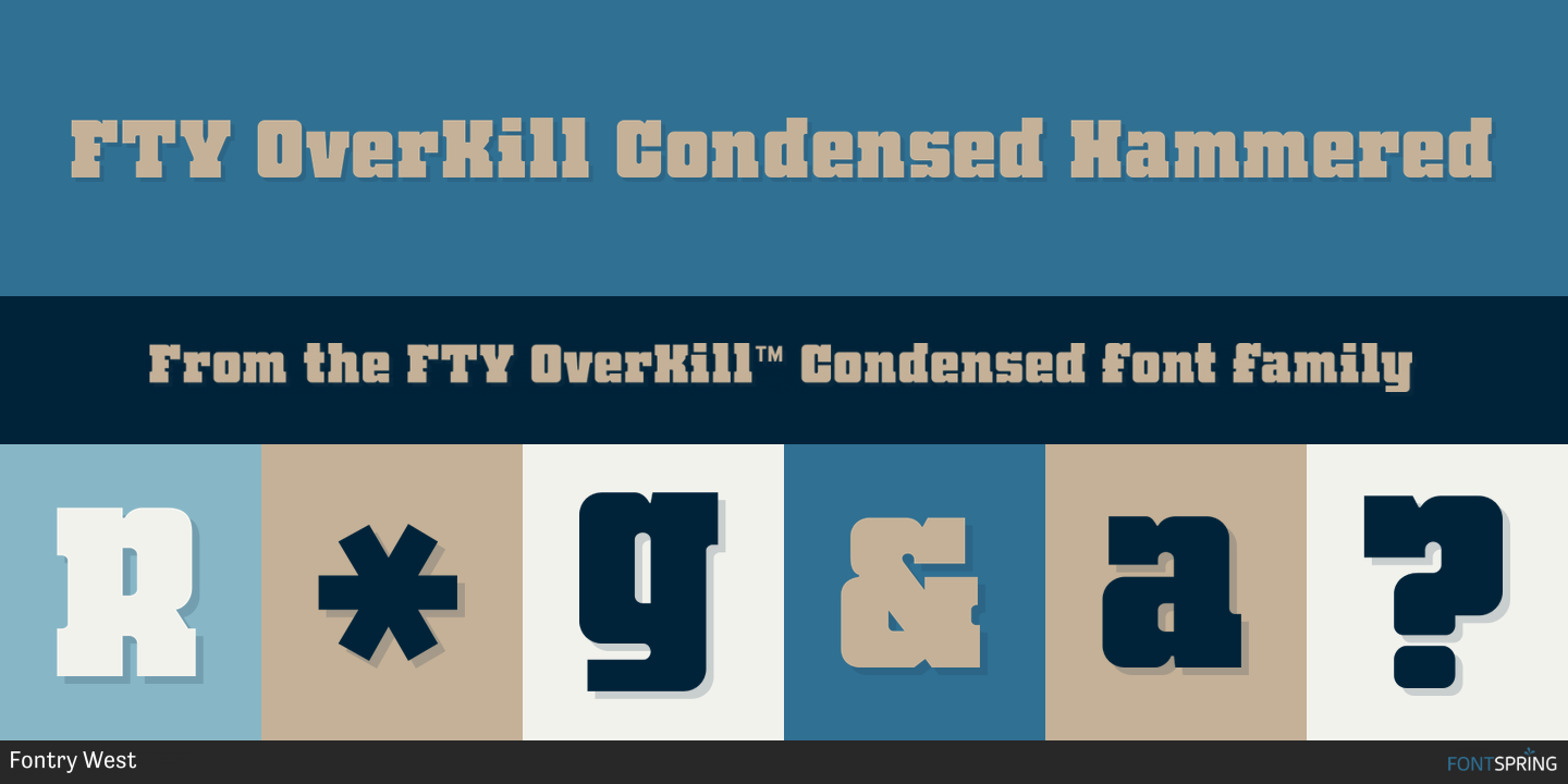 Fonts similar to FTY OverKill™ Condensed