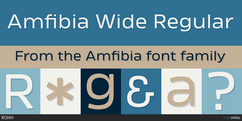 Amfibia Wide Regular Font