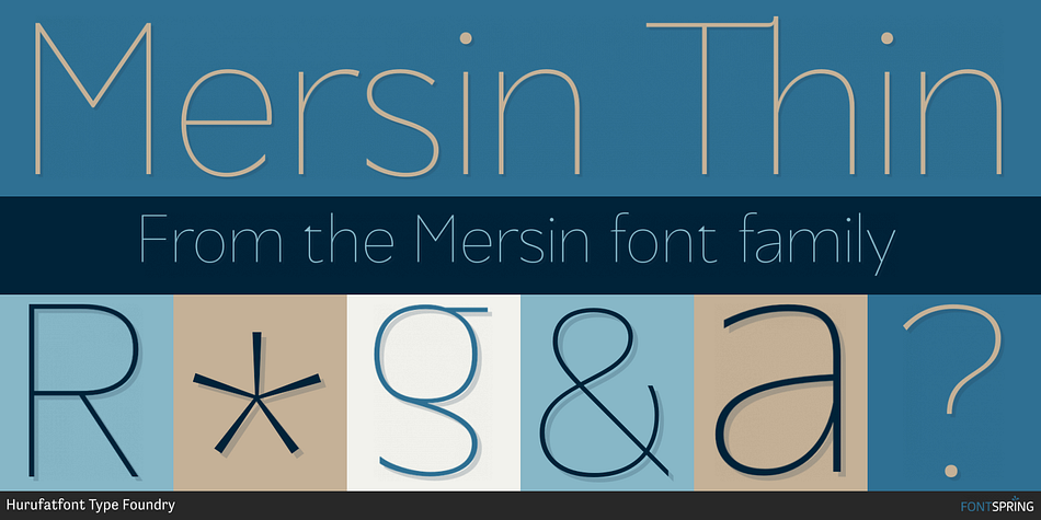 Mersin Thin Font