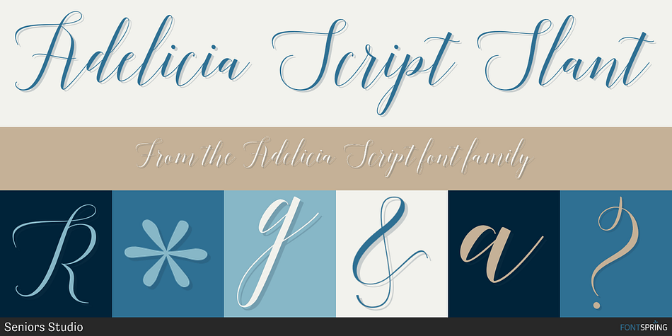 Adelicia Script Slant Font