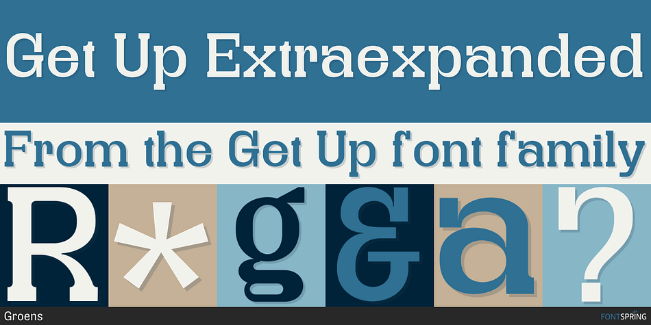 Get Up Extraexpanded Font
