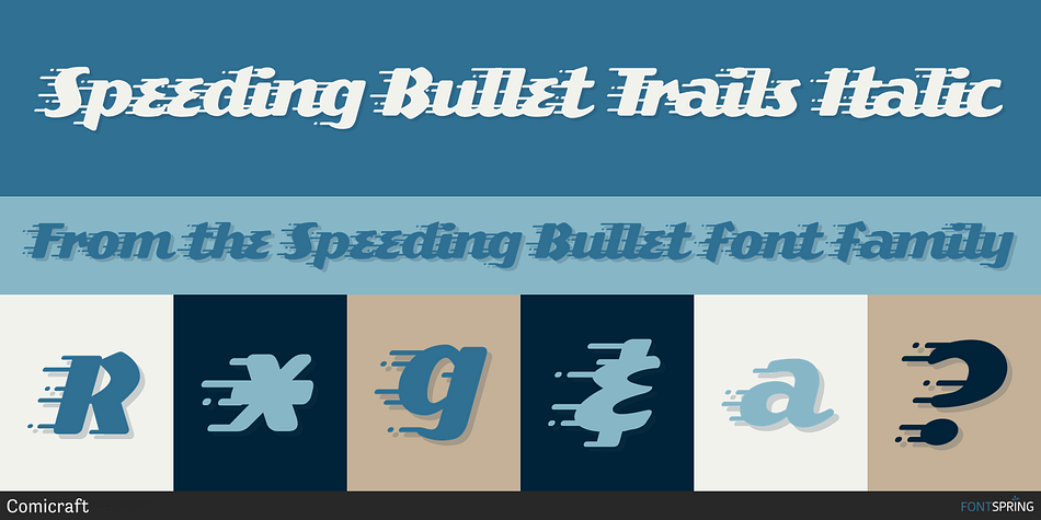 Speeding Bullet Font