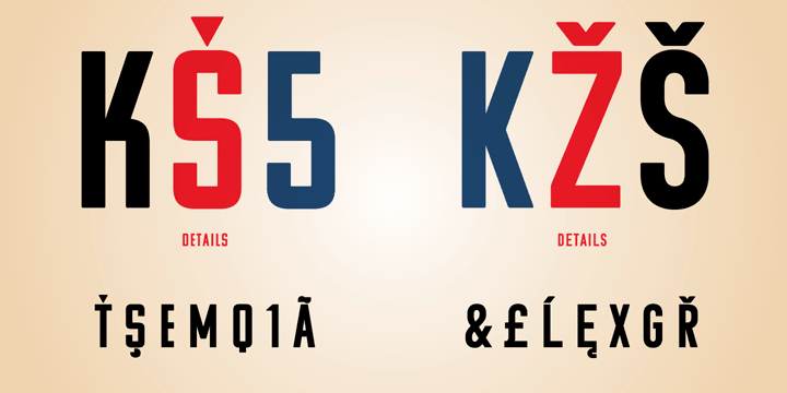 Version A is squarish and includes some distinctive characters (K, 5, narrow E, and idiosyncratic diacritics) while version B is rounded with mostly uniform widths (with the exception of E, F and L).
