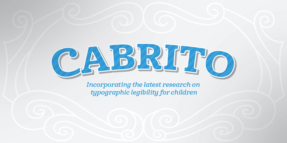 Displaying the beauty and characteristics of the Cabrito font family.