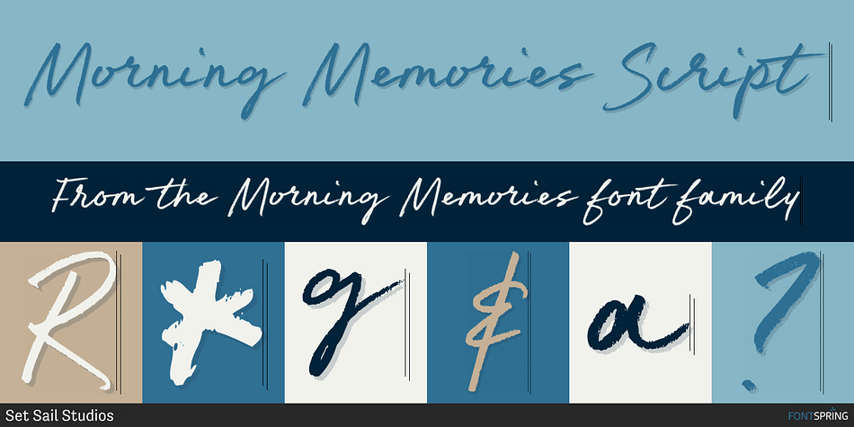 Morning Memories Script Font