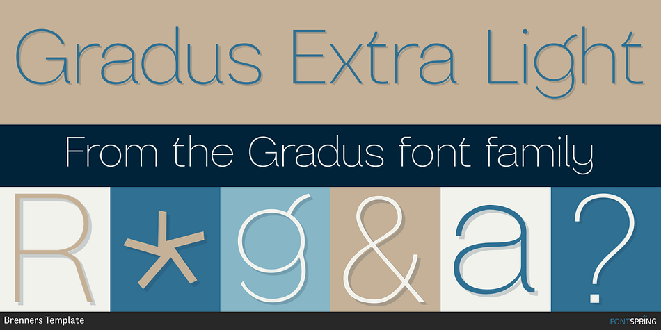 Gradus Extra Light Font