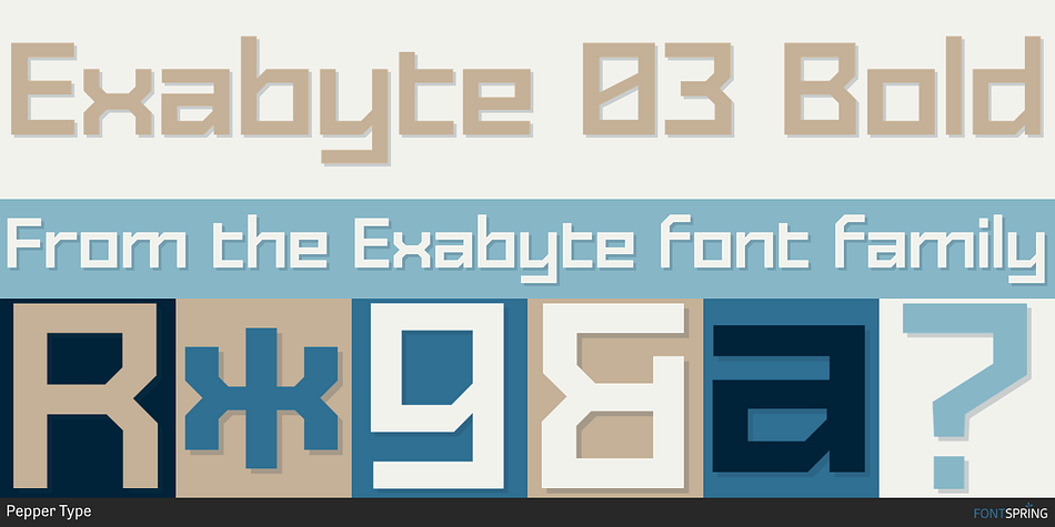 Exabyte 03 Bold Font