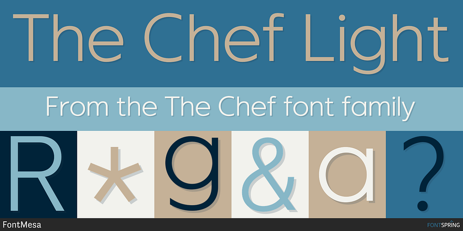 The Chef Light Font