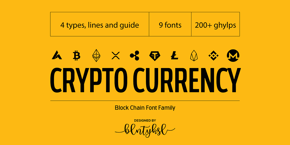 Cryptocurrency No.01 Unboxed Font