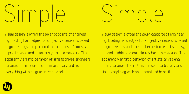 Emphasizing the popular Variable font family.