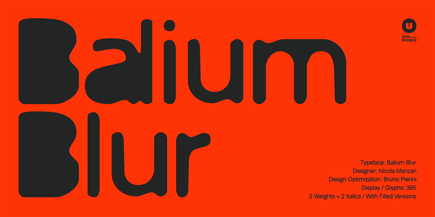 Balium Blur Font