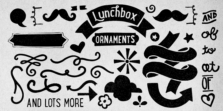 LunchBox font family sample image.