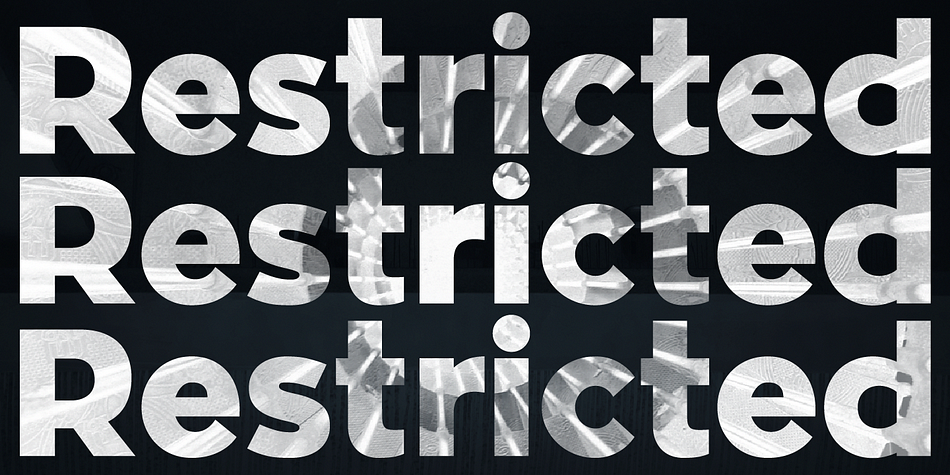 Despite being black it has a tall x–height making it quite legible even in smaller sizes.