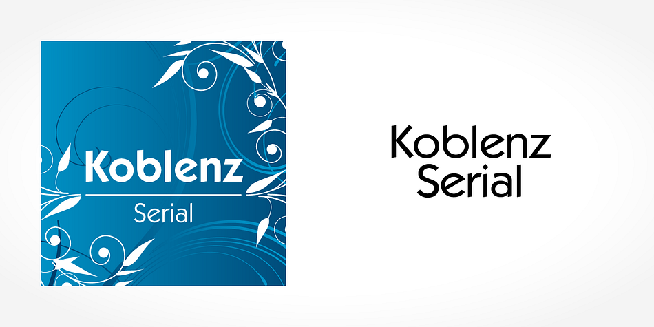 Displaying the beauty and characteristics of the Koblenz Serial font family.