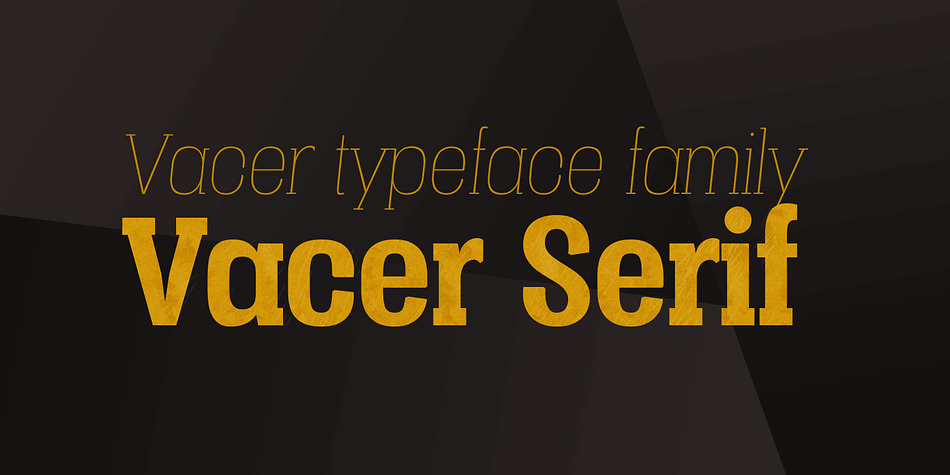 Vacer Serif is a font family in seven weights; thin, light, book, regular, bold, black and fat.