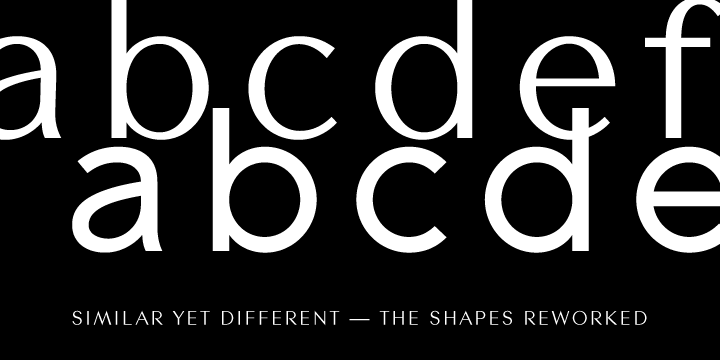 Similar to the proportions and overall spacing of Contax, the new Contax Sans incorporates subtle thick and thin stem variations reminiscent of Hermann Zapf’s Optima family of fonts.