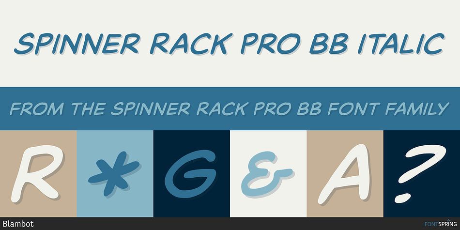 Spinner Rack Pro BB Italic Font