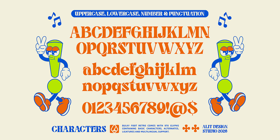 Bulky Foot Font