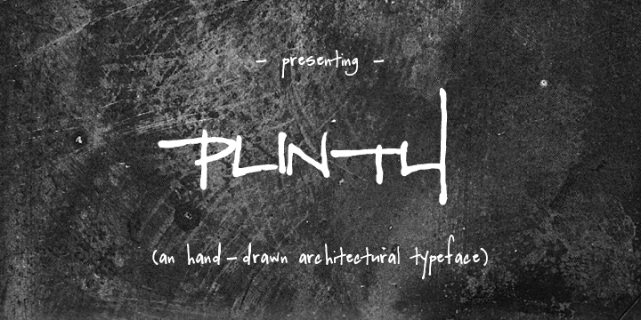 

Hand-drawn by an architectural renderer’s daughter, Plinth is an craftsman-inspired font that leaves a strong and lasting impression.