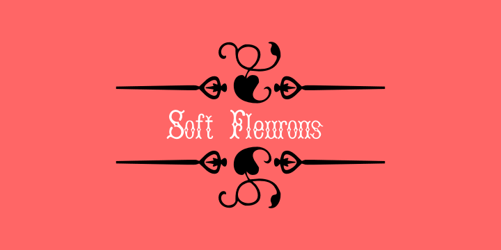 Displaying the beauty and characteristics of the Soft Fleurons font family.