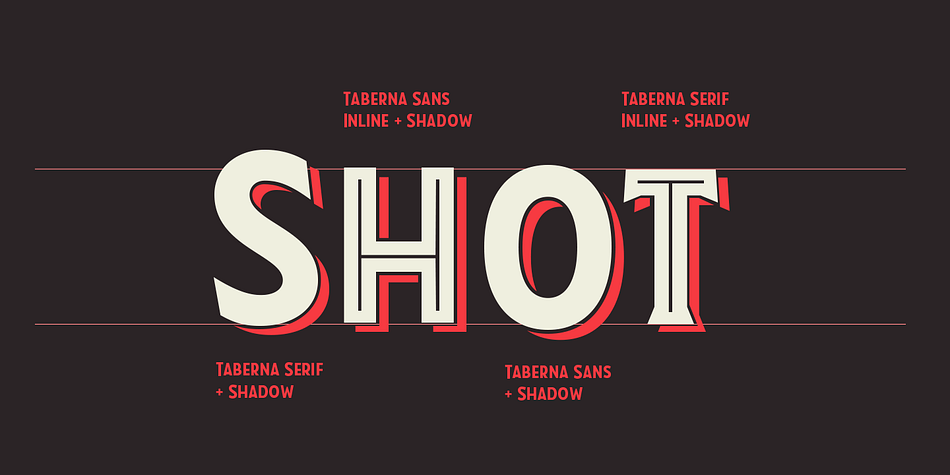 Emphasizing the favorited Taberna font family.