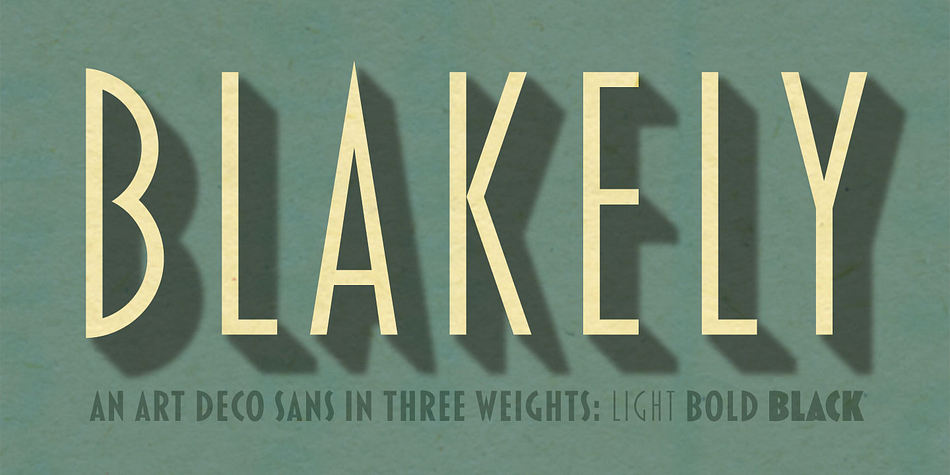 Displaying the beauty and characteristics of the Blakely font family.