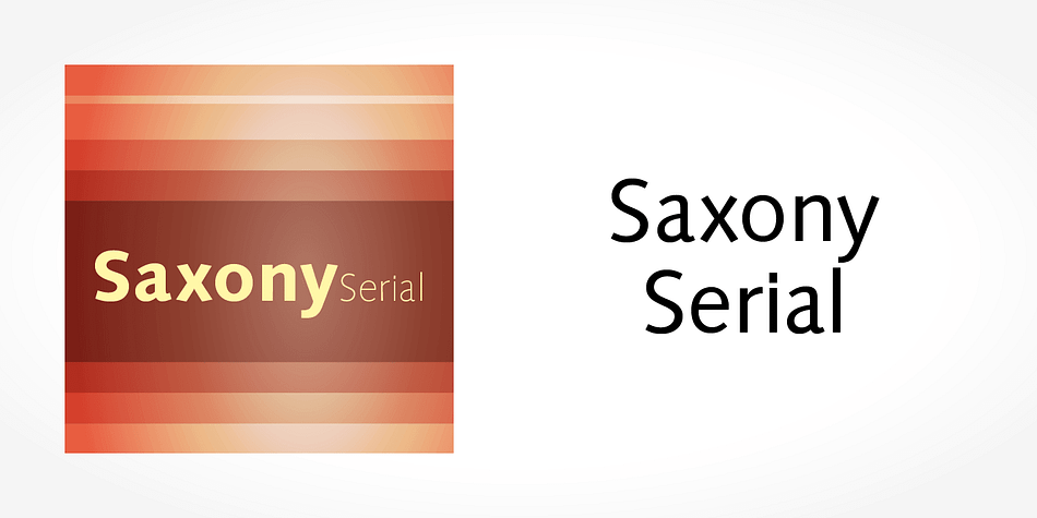 Displaying the beauty and characteristics of the Saxony Serial font family.