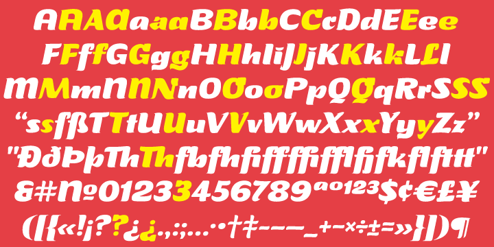 That idea was radically redrawn and reinvented to become a simple 21st century font made to turn heads and induce a friendly rush.