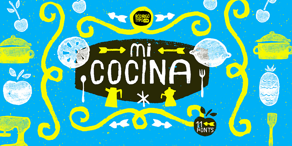 Mi Cocina is  typography designed for children