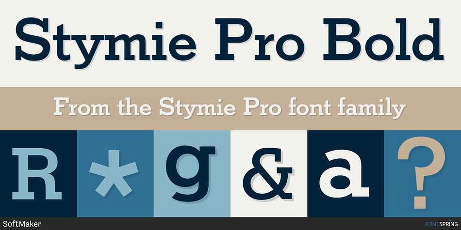 Stymie Pro Bold Font