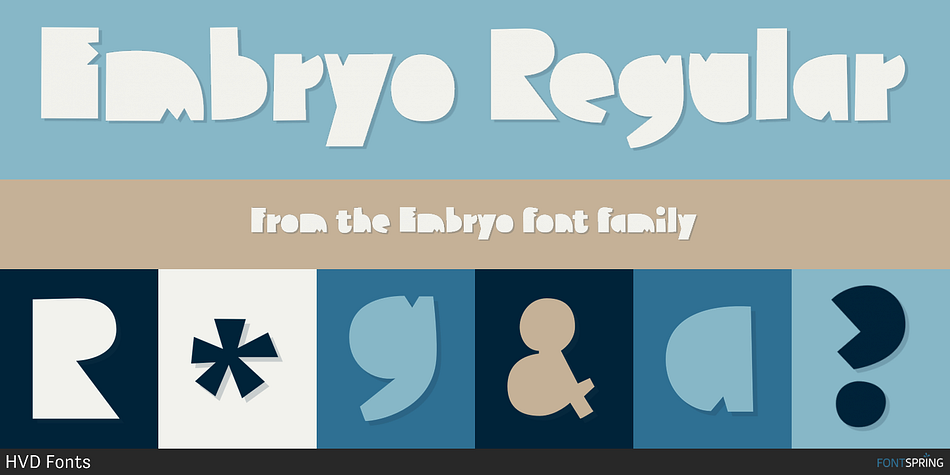 Embryo Regular Font