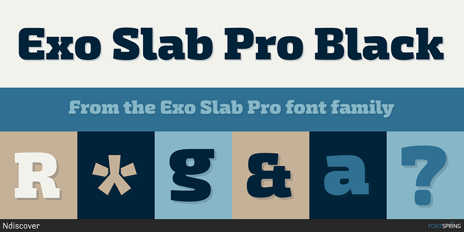 Exo Slab Pro Black Font