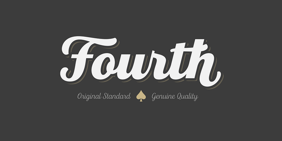 Fourth is a contemporary roundhand script with a classic feel.