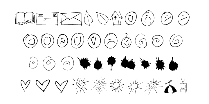 Check out Doodles the Alphabet designed to compliment the Doodles picture font.