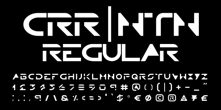 CRR NTN is a a two font family.
