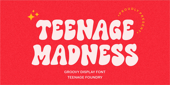 Teenage Madness font family by Teenage Foundry