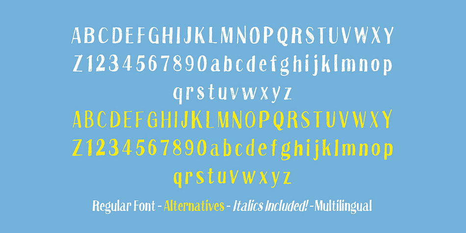 The bonus to this family is True Sketch Ornaments, 85 hand drawn design elements that perfectly complement this complete font family.