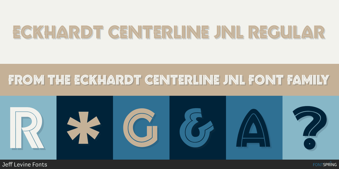 Eckhardt Centerline JNL Font