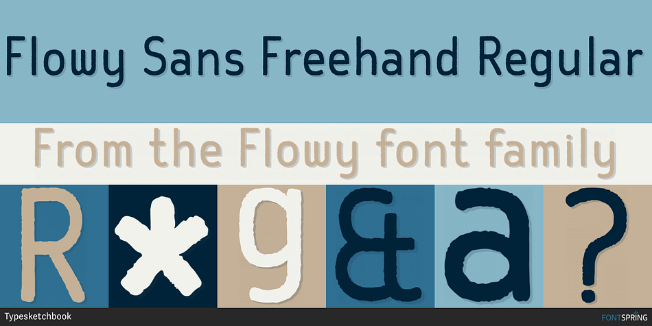 Flowy Sans Freehand Regular Font