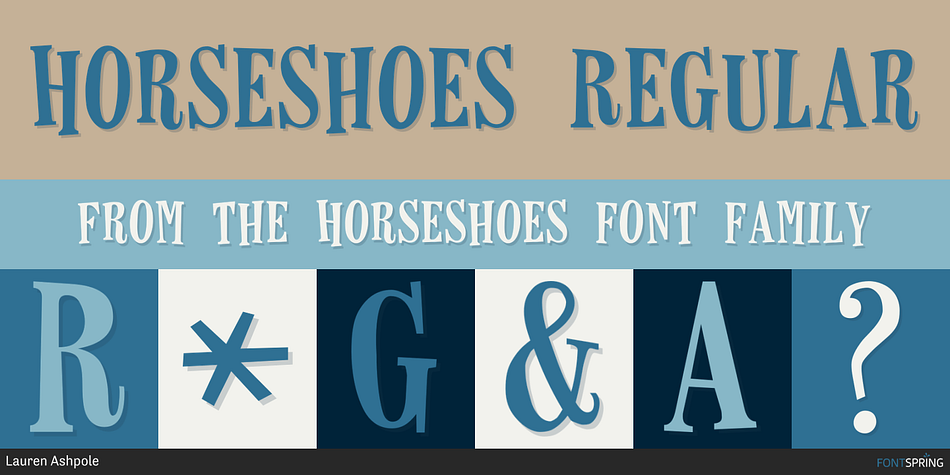 Horseshoes Regular Font